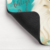 Lila Lynx Point Siamese Portrait Art gepersonalise Muismat (Hoek)