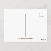 Lila Lynx Point Siamese Portrait Art Verjaardag Briefkaart (Achterkant)