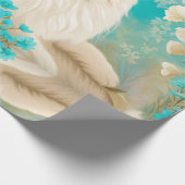 Lila Lynx Point Siamese portretkunst Cadeaupapier (Hoek)