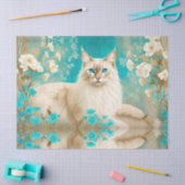 Lila Lynx Point Siamese portretkunst Tissuepapier (Craft)