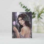 Lila Magisch Briefkaart (Staand voorkant)