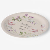 Lila Magnolia-Borden  Papieren Bordje (Gekanteld)