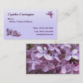 Lila mammie contactkaartje (Voorkant / Achterkant)