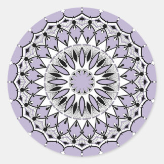 Lila Mandala (Design 1) Stickers