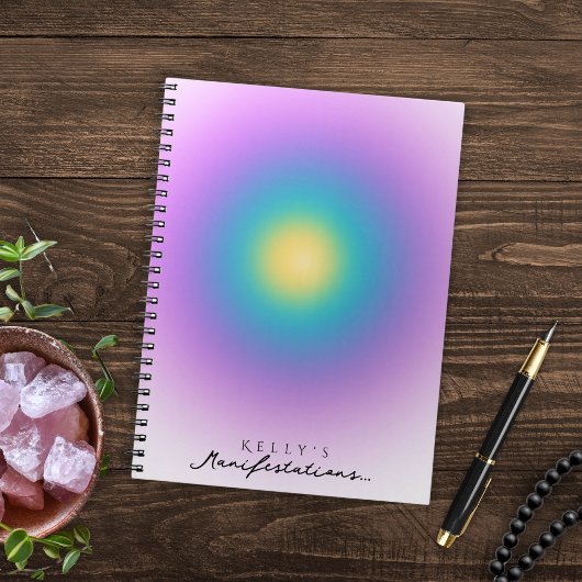 Lila Manifestation Journal Positive Energy Glow Notitieboek