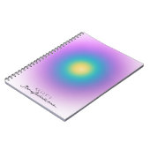 Lila Manifestation Journal Positive Energy Glow Notitieboek (Linkerzijde)