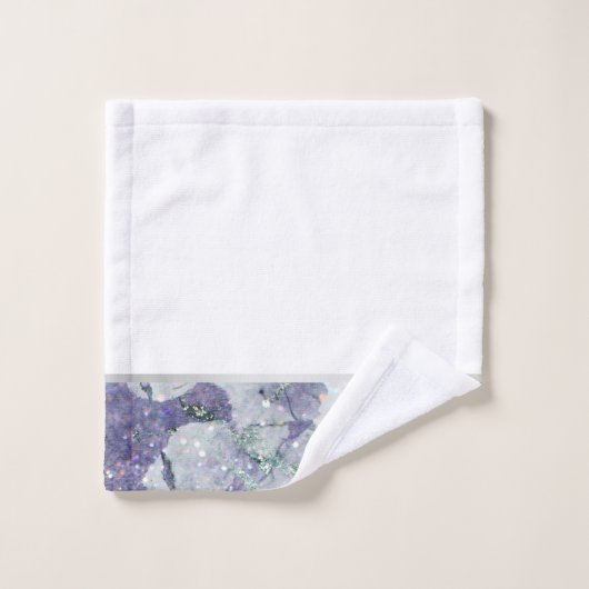 LILA MARBLE SILVER 2 BATHROOM TOWEL SET BAD HANDDOEK (Wasdoekje)