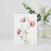 Lila Mariposa Flower Briefkaart (Staand voorkant)