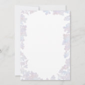 Lila Mason Jar | Waterverf Bloemen Verjaardagsfees Kaart (Achterkant)