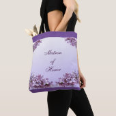 Lila Matron of Honor bruiloft Canvas tas (Dichtbij)