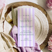 Lila menu Classic Stripe