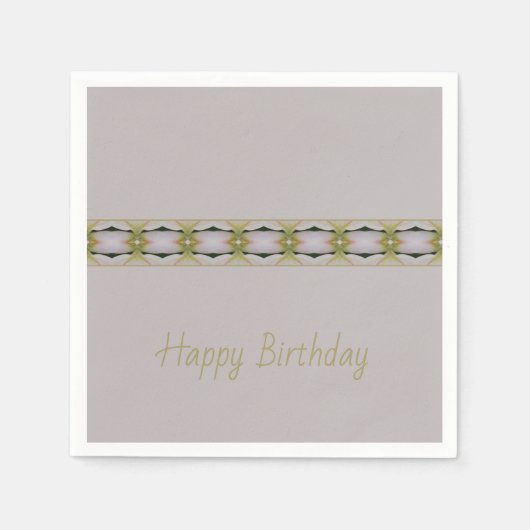 Lila met groen en taupe servet (Voorkant)