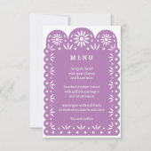 LILA MEXICAN PAPEL PICADO menu (Voorkant)