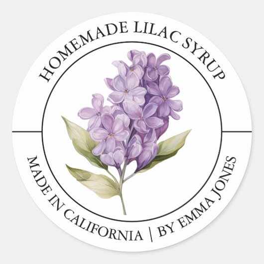 Lila Modern label (Voorkant)
