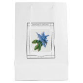 Lila  Moederdag Gift Bag Medium Cadeauzakje (Achterkant)