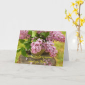 Lila Moederdag Kaart (Gele Bloem)