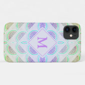  Lila Monnogram Watermeloen Case-Mate iPhone Case (Achterkant (horizontaal))