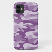 Lila monocolor Camo Case-Mate iPhone Case (Achterkant)