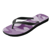 Lila monocolor Camo Teenslippers (Schuin)