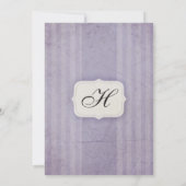  Lila monogram-weddenschappen op Charm Kaart (Achterkant)