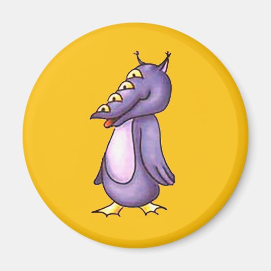 lila Monster Magneet (Voorkant)