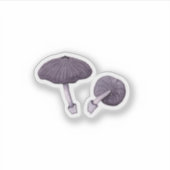 Lila motorkap (Mycena pura) Sticker (Voorkant)
