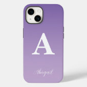 Lila naam voor aangepast monogram Case-Mate iPhone case (Achterkant)