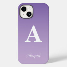 Lila naam voor aangepast monogram Case-Mate iPhone 14 hoesje