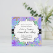 Lila najaarspringen in pastel kaart (Staand voorkant)