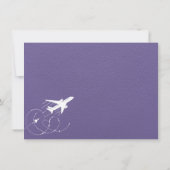 Lila New Yorks paspoort Bedankkaart (Achterkant)