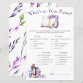 Lila Nieuw Hoofdstuk Wat zit er in je tas? Game (Voorkant / Achterkant)