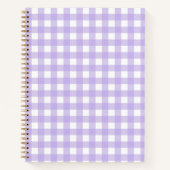 Lila Notitieboek Gingham (Voorkant)