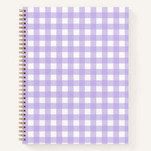 Lila Notitieboek Gingham