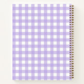 Lila Notitieboek Gingham (Achterkant)