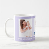 Lila of aangepaste kleur 3 Foto aangepast Koffiemok (Links)