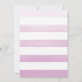 Lila Ombre Modern Calligrafie Baby shower Kaart (Achterkant)