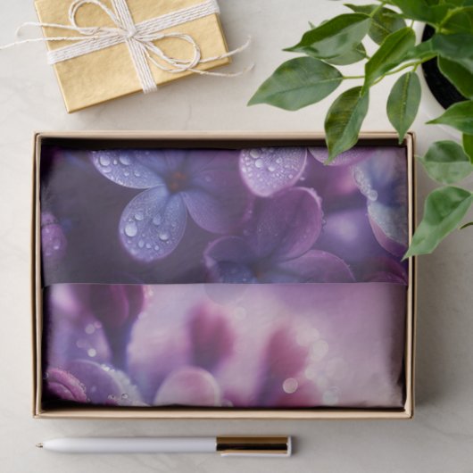 Lila ontkoppeling tissuepapier (Geschenk)