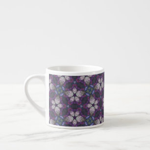 Lila ontwerp patroon espresso kop