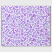 lila ontwerp van Paarse waterverf Cadeaupapier (Vlak)