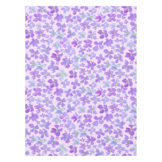 lila ontwerp van Paarse waterverf Tafelkleed (Voorkant)