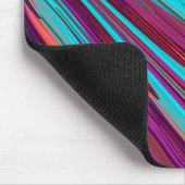 Lila Oranje Blauwgroen Abstracte geometrische vere Muismat (Hoek)