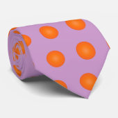 Lila + oranje stippen stropdas (Opgerold)