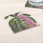  Lila orchidee Aerides Fieldingi Lindenia Kartonnen Onderzetters (Schuin)