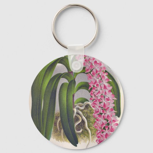  Lila orchidee Aerides Fieldingi Lindenia Sleutelhanger (Voorkant)