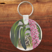  Lila orchidee Aerides Fieldingi Lindenia Sleutelhanger (Voorkant)