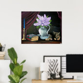 Lila overdraagbaarheid poster (Thuiskantoor)