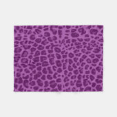 Lila paars afdrukpatroon fleece deken (Voorkant (Horizontaal))