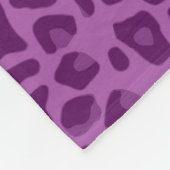 Lila paars afdrukpatroon fleece deken (Hoek)