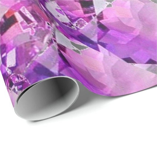 LILA PAARS AMETHYST FEBRUARY GEM BIRTHSTONE CADEAUPAPIER (Rol Hoek)