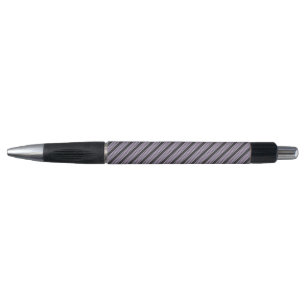 Lila paars- en houtskool vijf strepen patroon pen